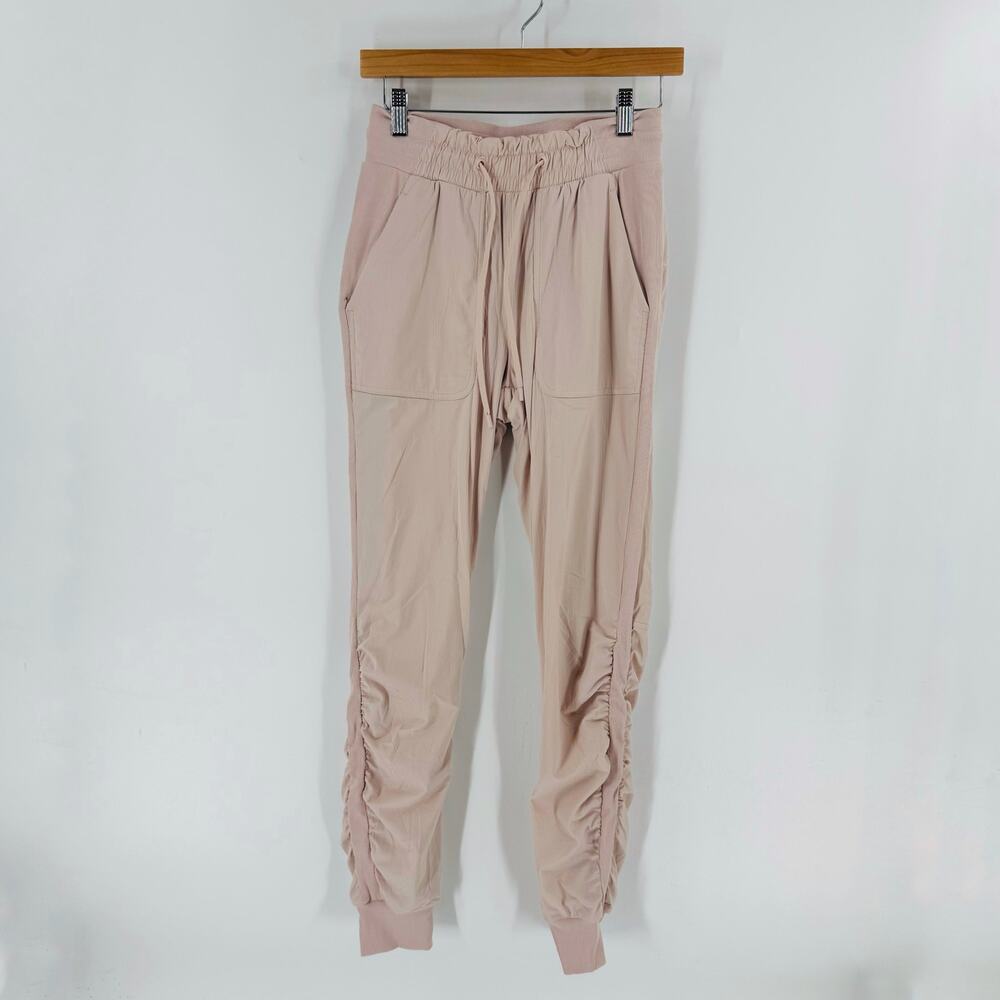 lululemon athletica Light Pink Ruched Leggings